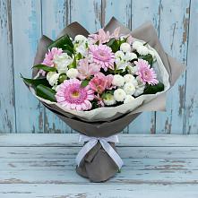 Букет цветов из:  Герберы, Альстромерии и Хризантемы в Сычевке
