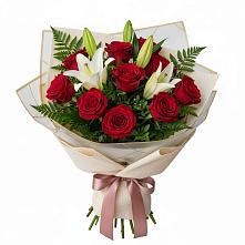 Букет цветов из:  Лилии и Розы в Сычевке