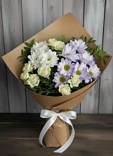 Букет цветов из:  Хризантемы и Розы в Сычевке