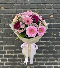Букет цветов из:  Герберы и Хризантемы в Сычевке