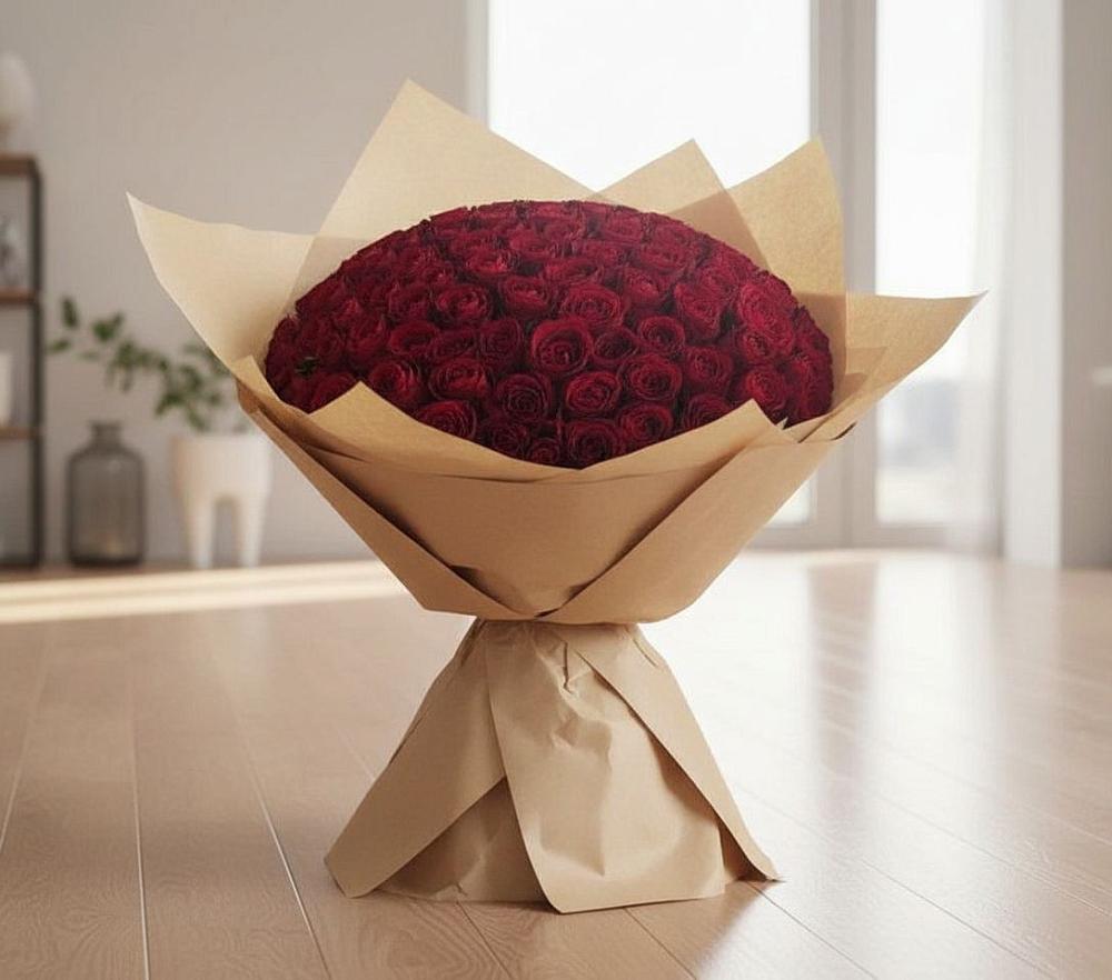 Букет 101 Красная роза в Сычевке
