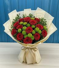 Букет цветов из:  Розы и Хризантемы в Сычевке