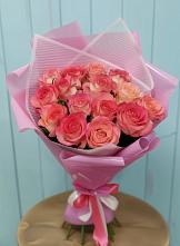 Букет 15 Розовых роз Равель в Сычевке