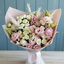 Букет цветов из:  Альстромерии и Розы в Сычевке